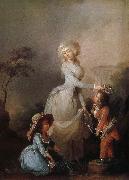 Louis-Leopold Boilly La Preference maternelle oil painting reproduction